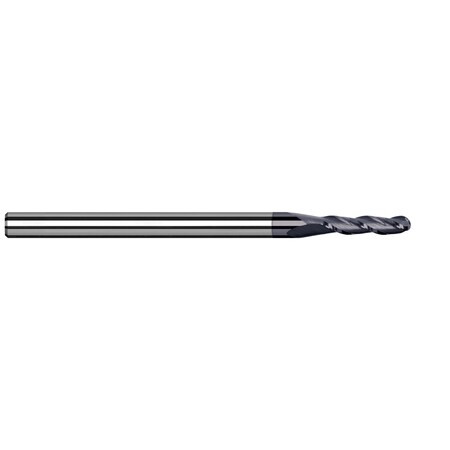 Harvey Tool End Mill for High Temp Alloys - Ball 0.0700" Cutter DIA x 0.2100" Length of Cut 893070-C6